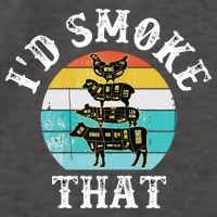 Funny Retro BBQ Party Smoker Chef I'd Smoke That Vector Backpack