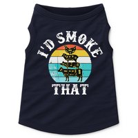 Funny Retro BBQ Party Smoker Chef I'd Smoke That Doggie Tank