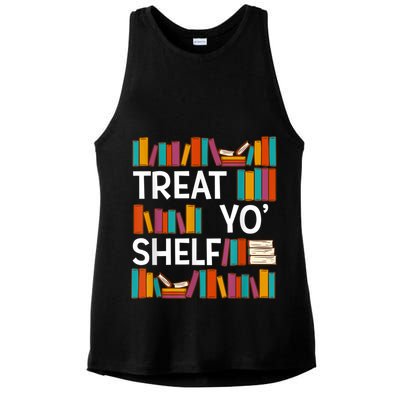 Funny Reading Book Lover Reader Librarian Nerdy Pun Ladies PosiCharge Tri-Blend Wicking Tank