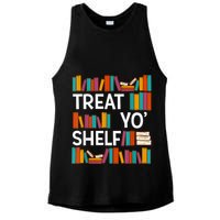 Funny Reading Book Lover Reader Librarian Nerdy Pun Ladies PosiCharge Tri-Blend Wicking Tank