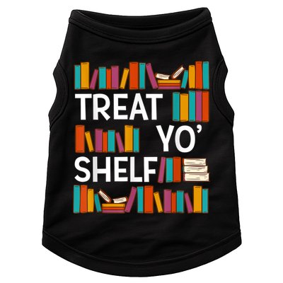 Funny Reading Book Lover Reader Librarian Nerdy Pun Doggie Tank