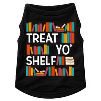 Funny Reading Book Lover Reader Librarian Nerdy Pun Doggie Tank