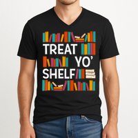 Funny Reading Book Lover Reader Librarian Nerdy Pun V-Neck T-Shirt