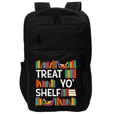 Funny Reading Book Lover Reader Librarian Nerdy Pun Impact Tech Backpack