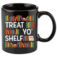 Funny Reading Book Lover Reader Librarian Nerdy Pun 11oz C Handle Ceramic Mug