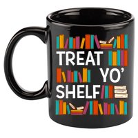 Funny Reading Book Lover Reader Librarian Nerdy Pun 11oz C Handle Ceramic Mug