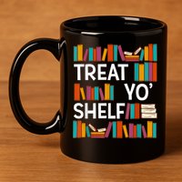 Funny Reading Book Lover Reader Librarian Nerdy Pun 11oz C Handle Ceramic Mug