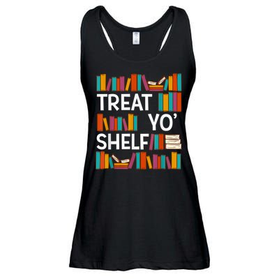 Funny Reading Book Lover Reader Librarian Nerdy Pun Ladies Essential Flowy Tank