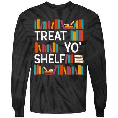 Funny Reading Book Lover Reader Librarian Nerdy Pun Tie-Dye Long Sleeve Shirt