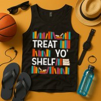 Funny Reading Book Lover Reader Librarian Nerdy Pun Tank Top