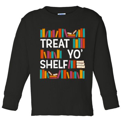 Funny Reading Book Lover Reader Librarian Nerdy Pun Toddler Long Sleeve Shirt