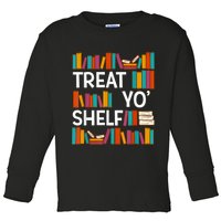 Funny Reading Book Lover Reader Librarian Nerdy Pun Toddler Long Sleeve Shirt