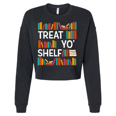 Funny Reading Book Lover Reader Librarian Nerdy Pun Cropped Pullover Crew