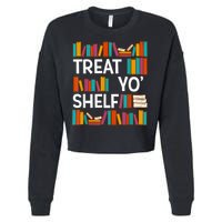 Funny Reading Book Lover Reader Librarian Nerdy Pun Cropped Pullover Crew