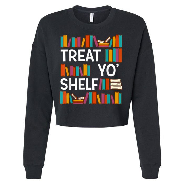 Funny Reading Book Lover Reader Librarian Nerdy Pun Cropped Pullover Crew