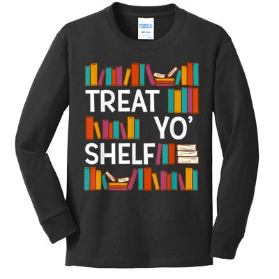 Funny Reading Book Lover Reader Librarian Nerdy Pun Kids Long Sleeve Shirt