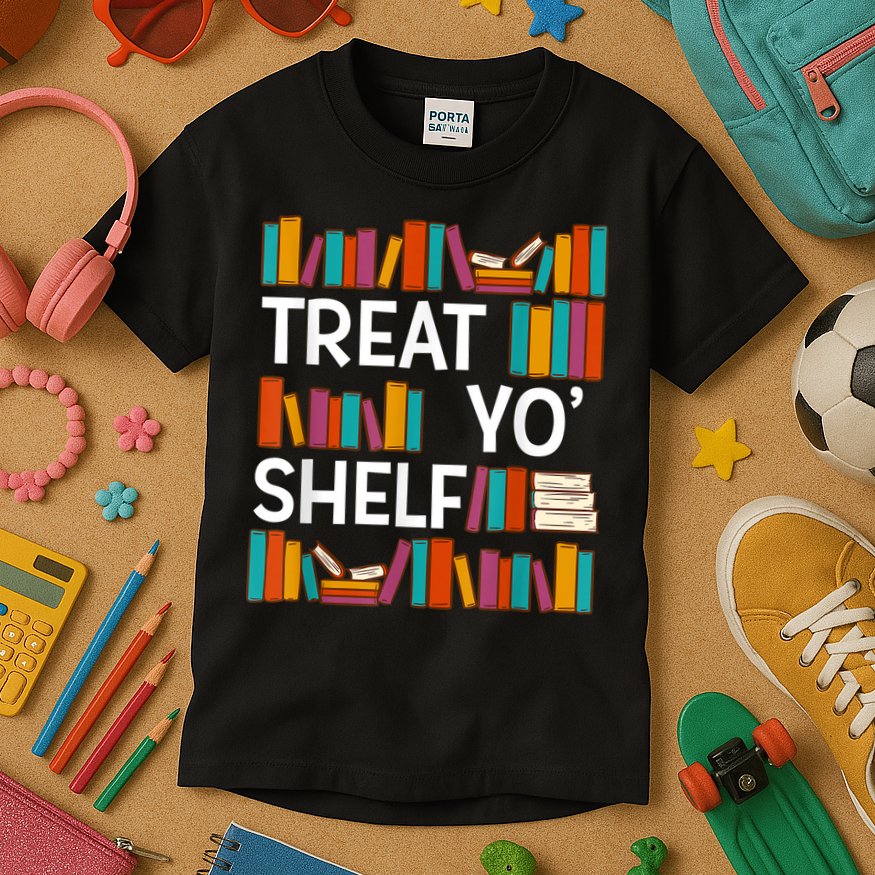 Funny Reading Book Lover Reader Librarian Nerdy Pun Kids T-Shirt