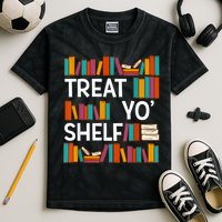 Funny Reading Book Lover Reader Librarian Nerdy Pun Kids Tie-Dye T-Shirt