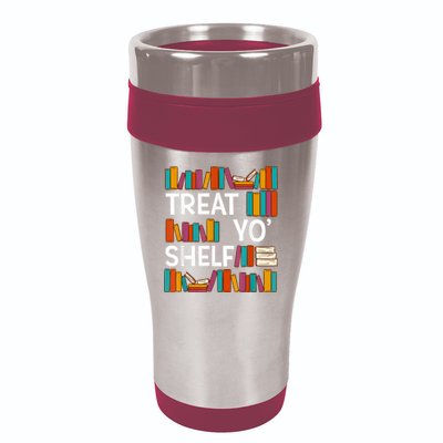 Funny Reading Book Lover Reader Librarian Nerdy Pun 16oz Travel Tumbler