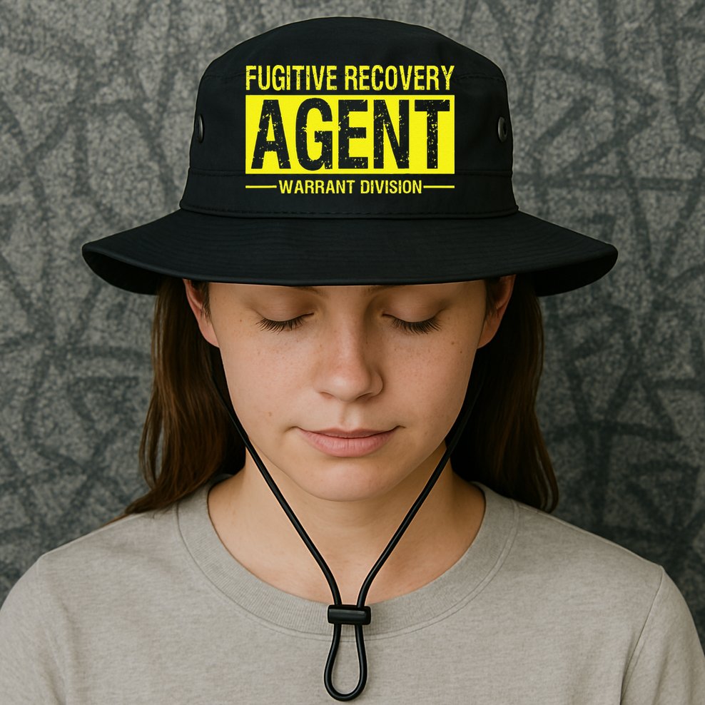 Fugitive Recovery Bail Agent Halloween Costume Bucket Hat