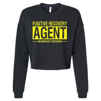 Fugitive Recovery Bail Agent Halloween Costume Cropped Pullover Crew