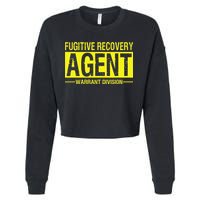 Fugitive Recovery Bail Agent Halloween Costume Cropped Pullover Crew