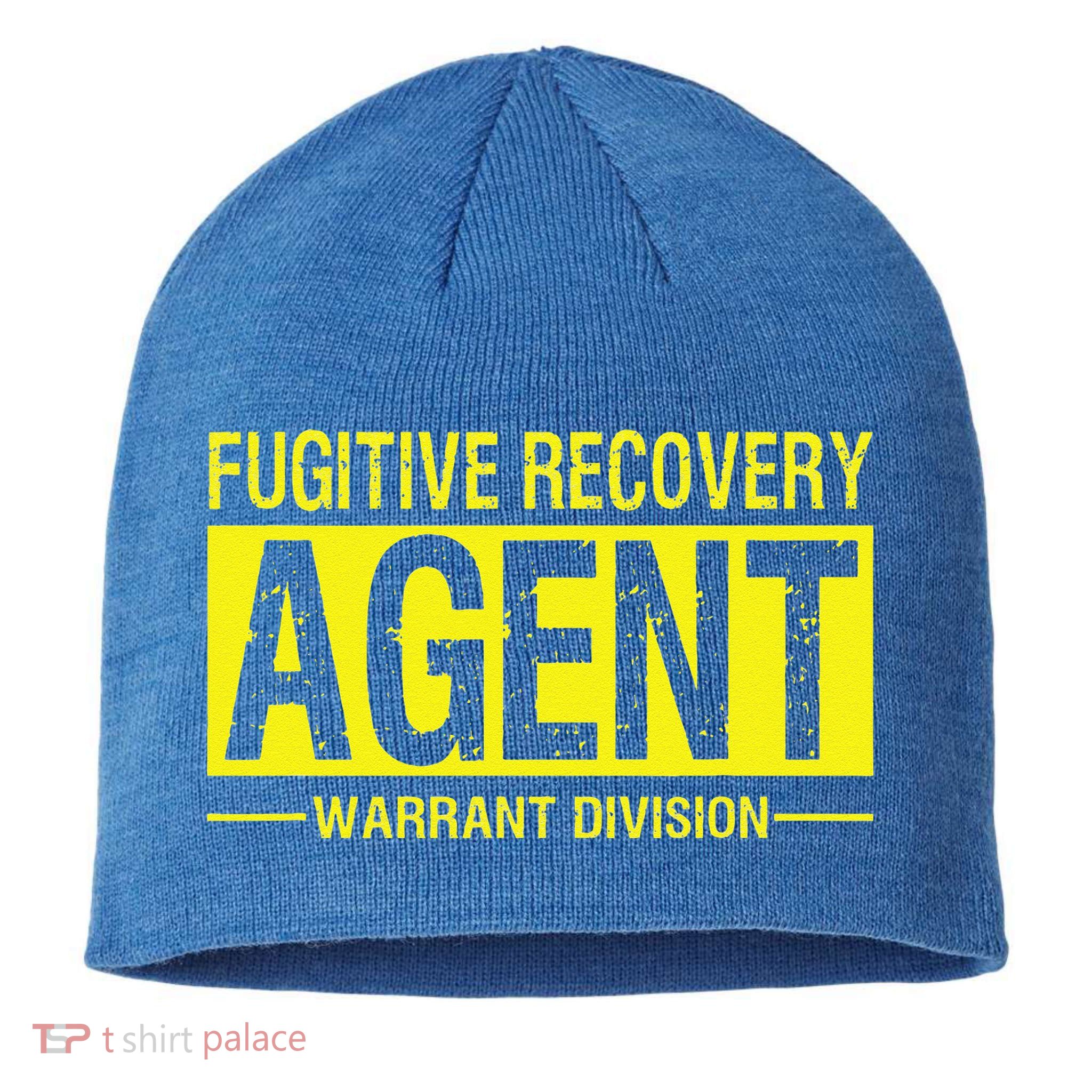Fugitive Recovery Bail Agent Halloween Costume Sustainable Beanie