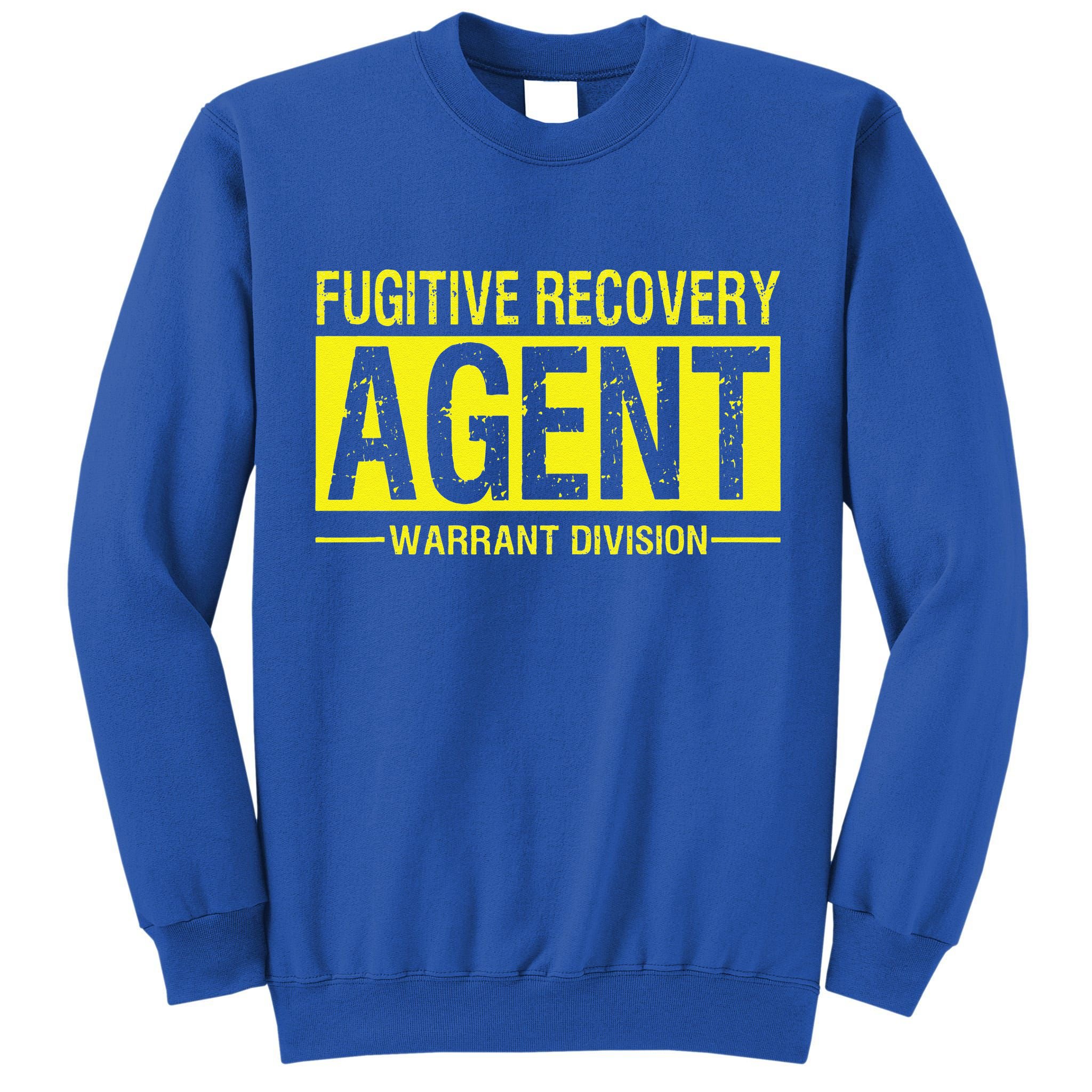 Fugitive Recovery Bail Agent Halloween Costume Tall Sweatshirt