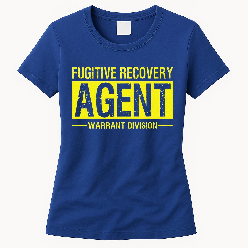 Fugitive Recovery Bail Agent Halloween Costume Womens T-Shirt