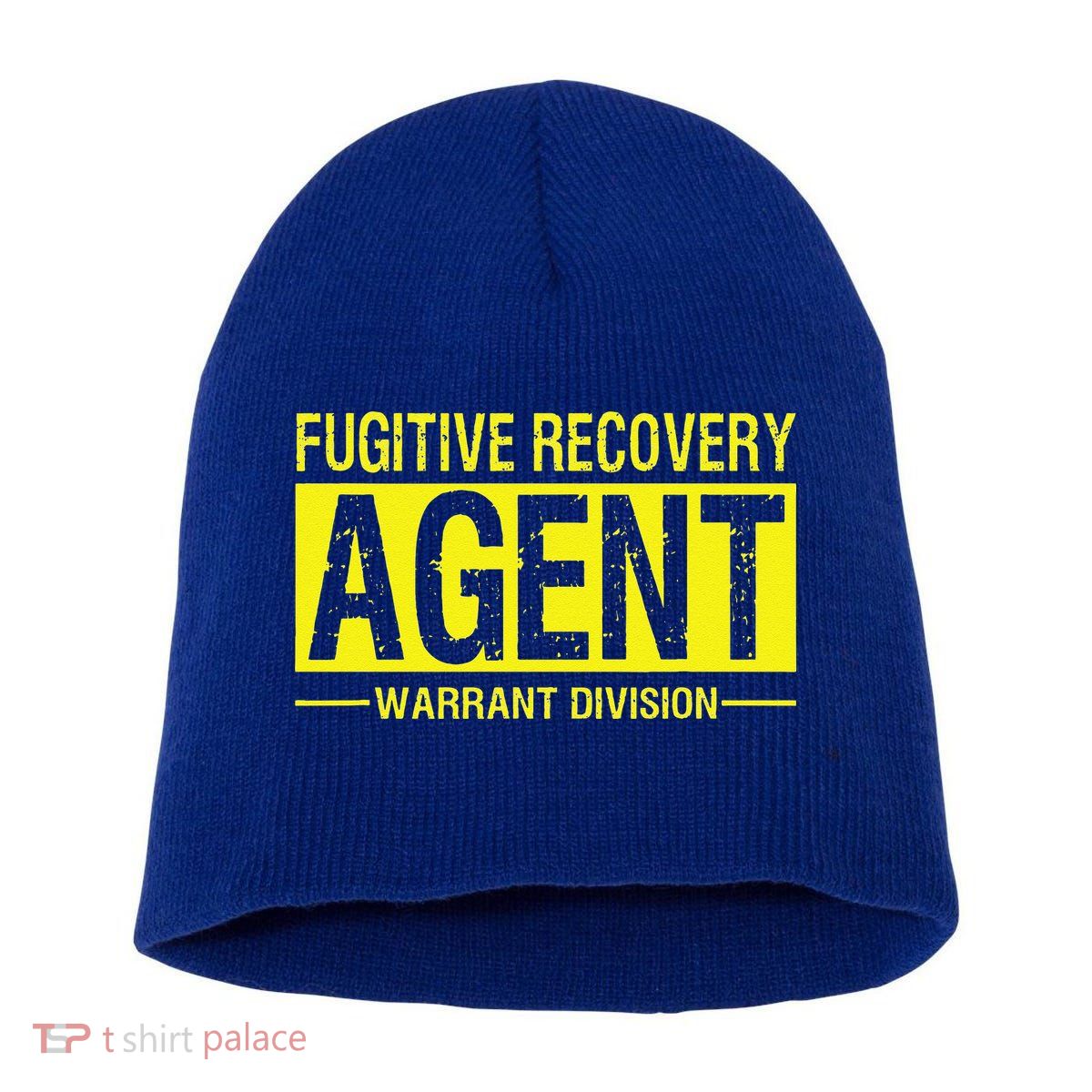 Fugitive Recovery Bail Agent Halloween Costume Short Acrylic Beanie