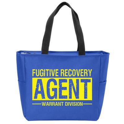 Fugitive Recovery Bail Agent Halloween Costume Zip Tote Bag