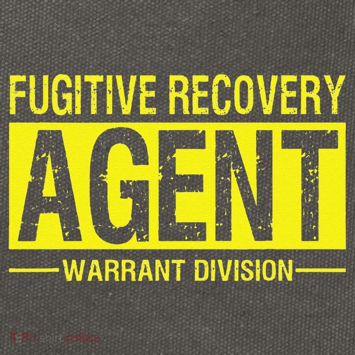 Fugitive Recovery Bail Agent Halloween Costume Cotton Canvas Backpack