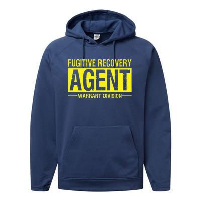 Fugitive Recovery Bail Agent Halloween Costume Performance Fleece Hoodie