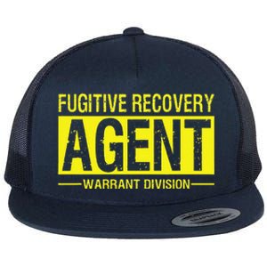 Fugitive Recovery Bail Agent Halloween Costume Flat Bill Trucker Hat