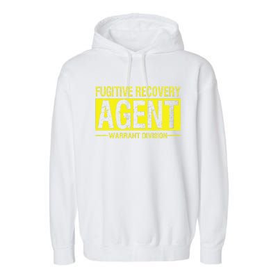 Fugitive Recovery Bail Agent Halloween Costume Garment-Dyed Fleece Hoodie