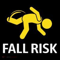 Fall Risk Balance Issues Funny Fall Risk 16 in Basic Backpack