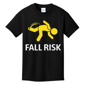 Fall Risk Balance Issues Funny Fall Risk Kids T-Shirt