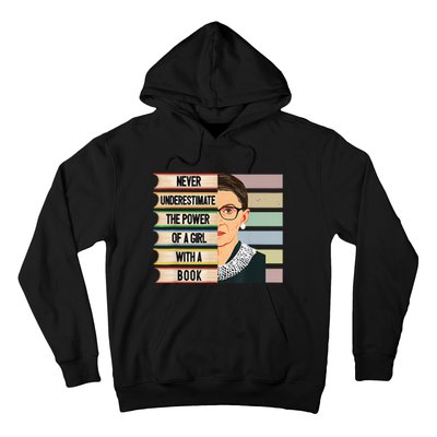 Feminist Ruth Bader Ginsburg RBG Quote With Book Hoodie