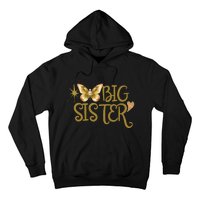 Funny Retro Big Sister Gift Present For Girl Teenager Hoodie