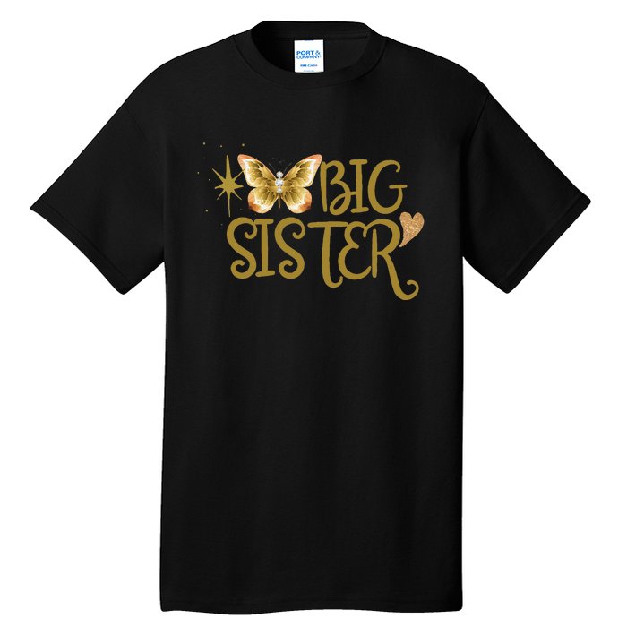 Funny Retro Big Sister Gift Present For Girl Teenager Tall T-Shirt