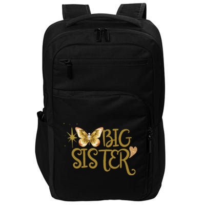 Funny Retro Big Sister Gift Present For Girl Teenager Impact Tech Backpack