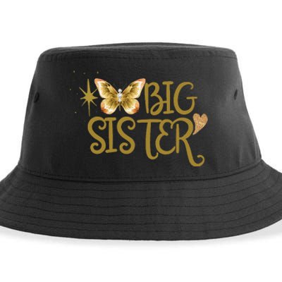 Funny Retro Big Sister Gift Present For Girl Teenager Sustainable Bucket Hat