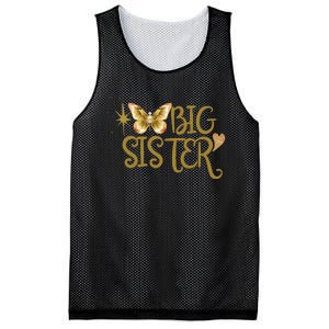 Funny Retro Big Sister Gift Present For Girl Teenager Mesh Reversible Basketball Jersey Tank