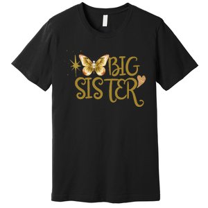 Funny Retro Big Sister Gift Present For Girl Teenager Premium T-Shirt