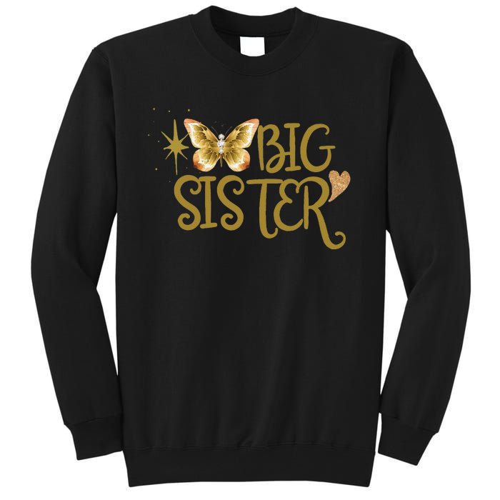 Funny Retro Big Sister Gift Present For Girl Teenager Tall Sweatshirt