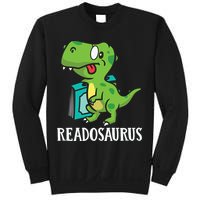 Funny Reading Book Readers Dinosaur Dino Apparel Sweatshirt
