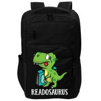 Funny Reading Book Readers Dinosaur Dino Apparel Impact Tech Backpack