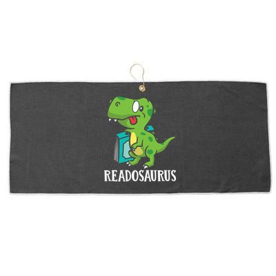 Funny Reading Book Readers Dinosaur Dino Apparel Large Microfiber Waffle Golf Towel