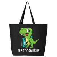 Funny Reading Book Readers Dinosaur Dino Apparel 25L Jumbo Tote