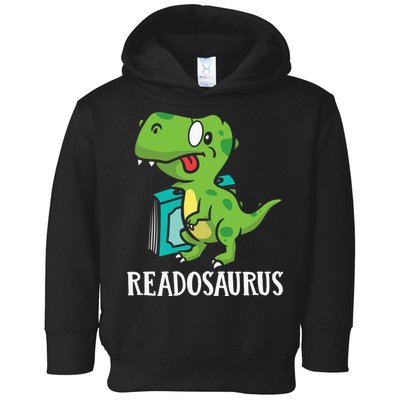 Funny Reading Book Readers Dinosaur Dino Apparel Toddler Hoodie